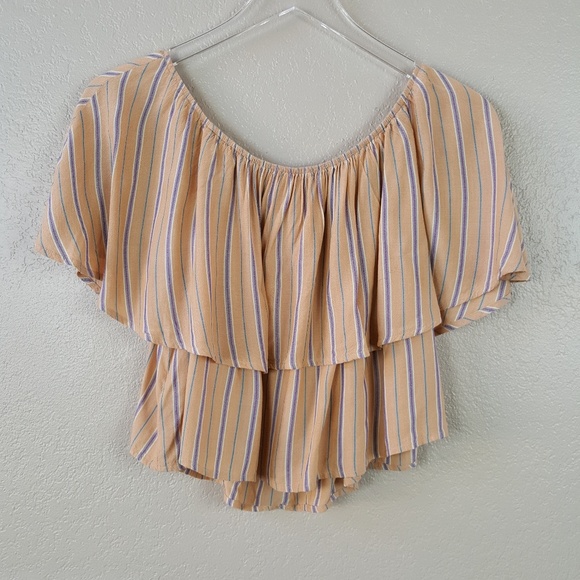 Kimchi Blue Raquel Ruffle Off The Shoulder Top M - Picture 6 of 8